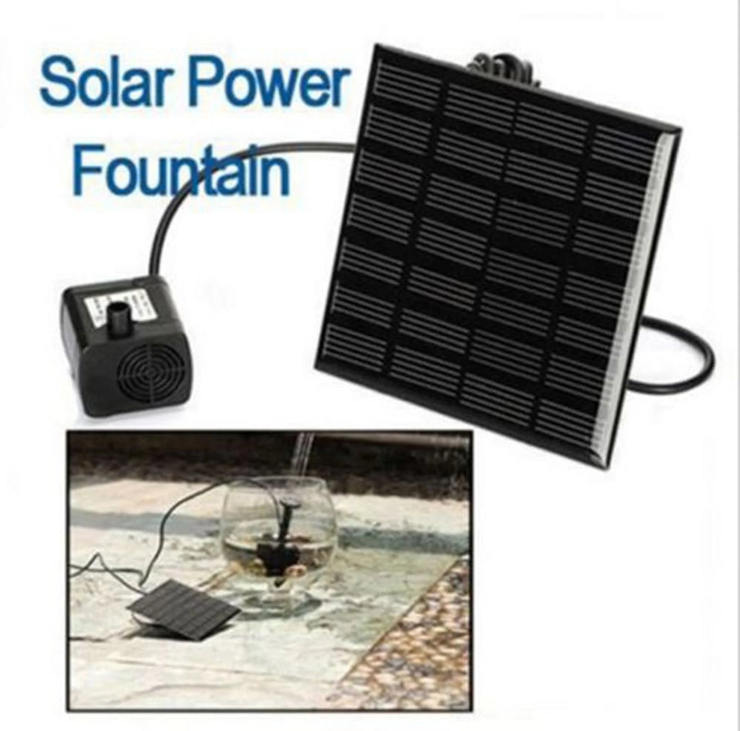 Clearance!Solar Water Pump Kit,Solar Fountain for Birdbath,Solar Water Panel Power Pump Kit Pool Garden Pond Watering Submersible for Pond, Pool, Garden, Fish Tank, Aquarium