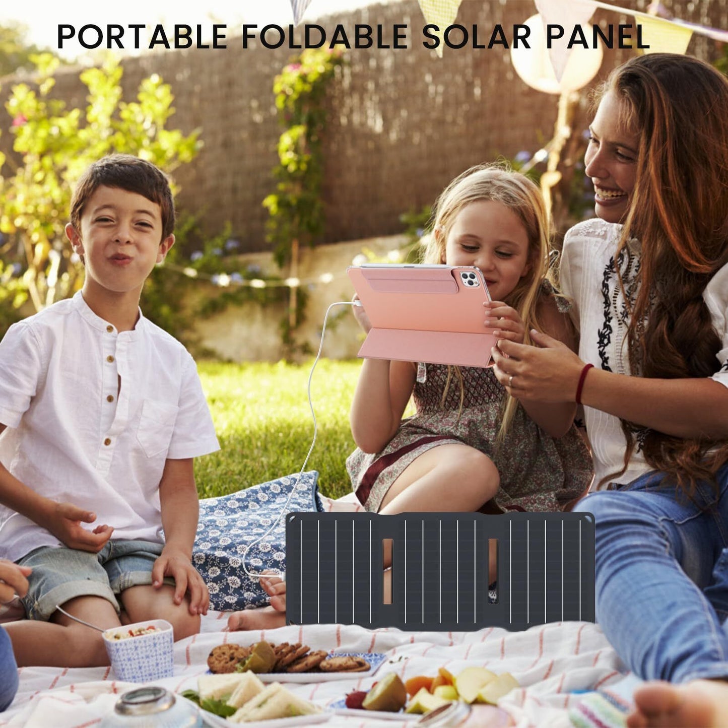 15W USB Solar Panel Small Portable Foldable Solar Charger (5V/3A Max), Solar ...
