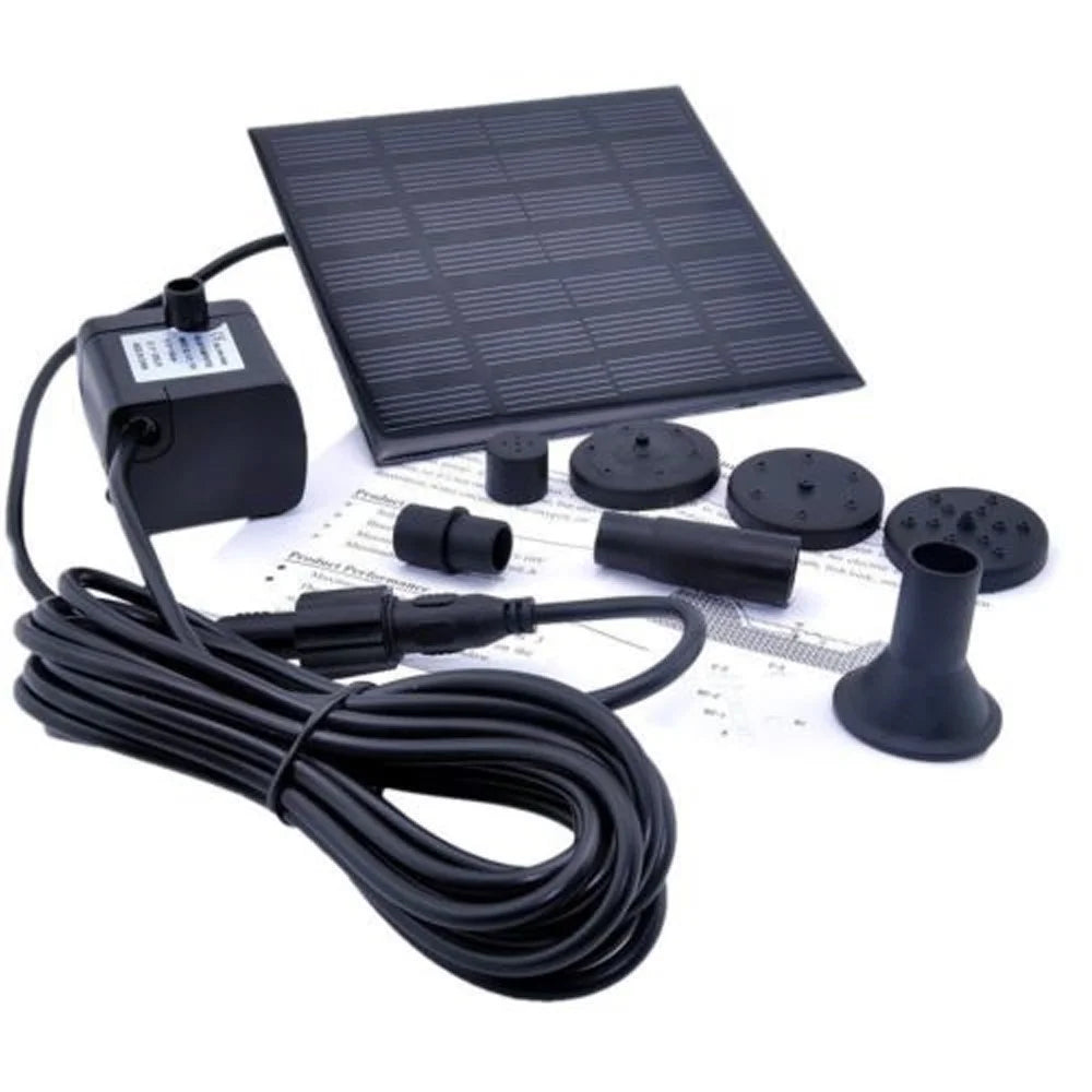 Clearance!Solar Water Pump Kit,Solar Fountain for Birdbath,Solar Water Panel Power Pump Kit Pool Garden Pond Watering Submersible for Pond, Pool, Garden, Fish Tank, Aquarium