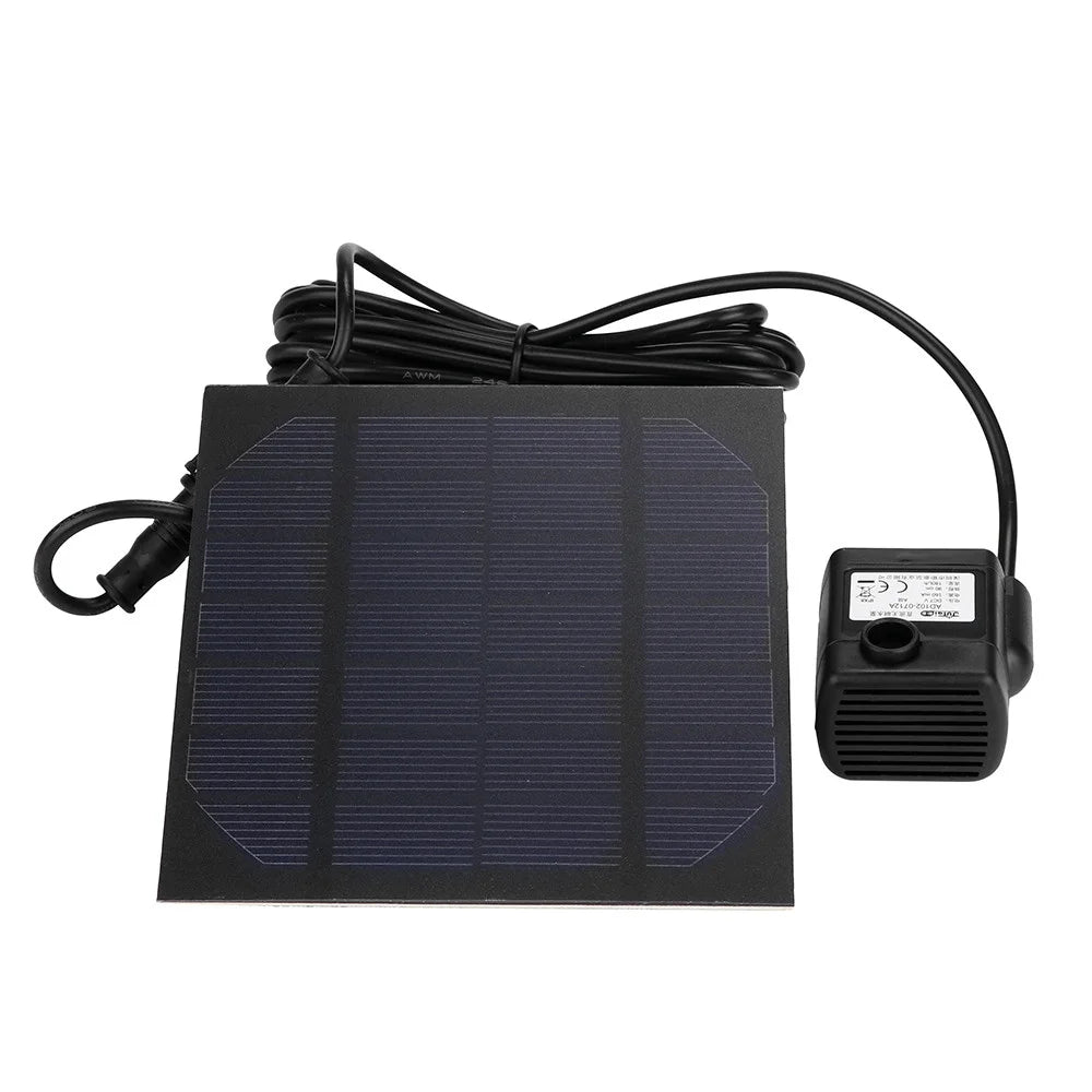 Clearance!Solar Water Pump Kit,Solar Fountain for Birdbath,Solar Water Panel Power Pump Kit Pool Garden Pond Watering Submersible for Pond, Pool, Garden, Fish Tank, Aquarium