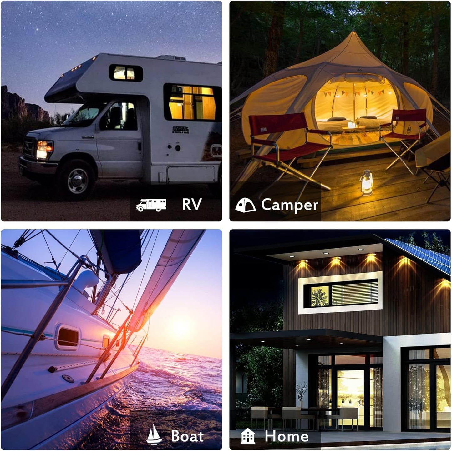 100 Watt Solar Panel, N-Type 16BB High Efficiency 12 Volt Solar Panels, 25% High Coversion Rate Solar Module PV Charge for Boat Rooftop Caravan and Other Off-Grid System