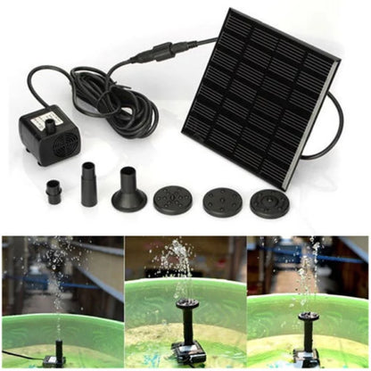 Clearance！Solar Water Pump Kit,Solar Fountain for Birdbath,Solar Water Panel Power Pump Kit Pool Garden Pond Watering Submersible for Pond, Pool, Garden, Fish Tank, Aquarium